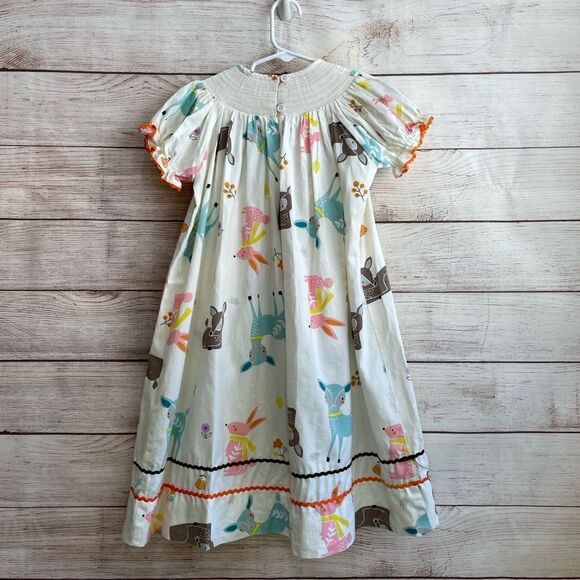 LIL CACTUS FOREST FRIENDS SMOCKED DRESS - Picture 7 of 10